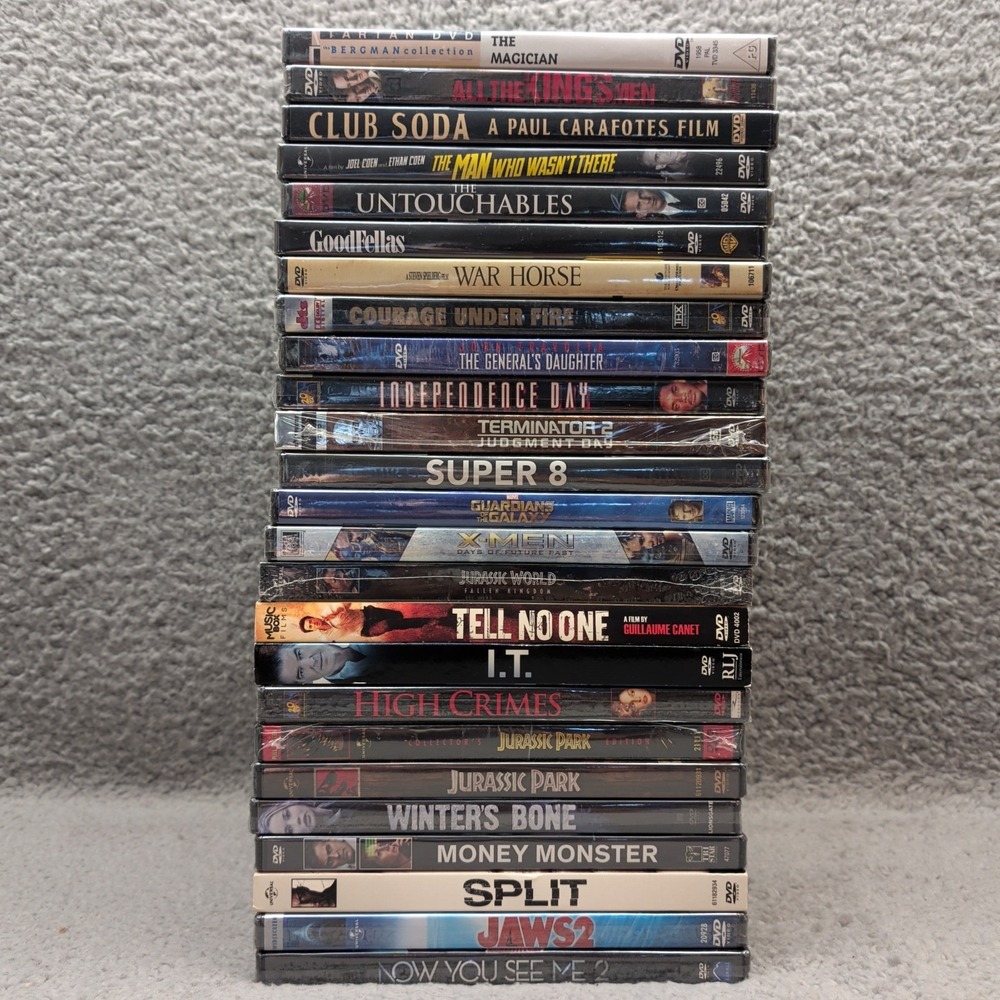 25 DVD Lot Brand New Sealed Mixed Movie Genre Action Drama Comedy Classic Crime